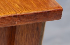 Quality spline joinery in top of sideboard.